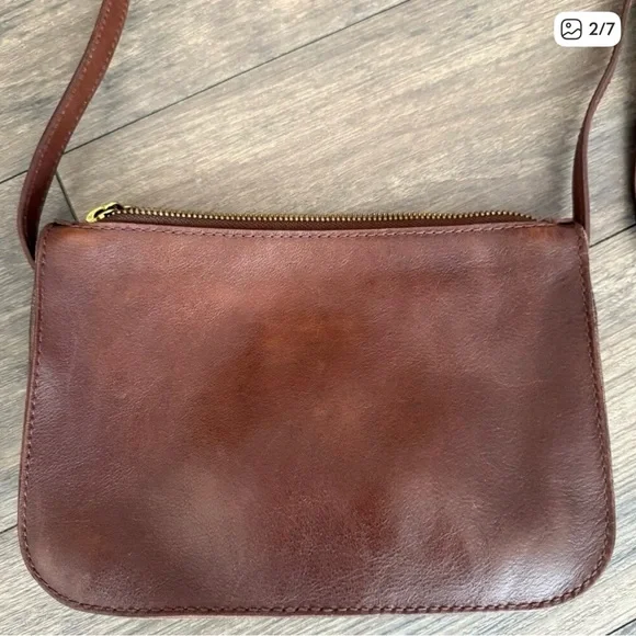 Madewell The Simple Crossbody Brown Leather - Picture 2 of 5